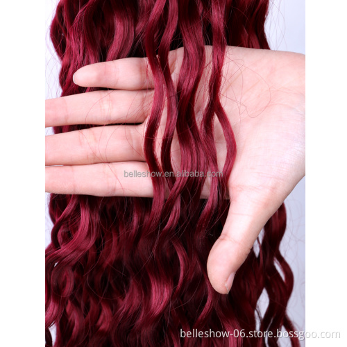 Hot sell Hair 30Inch 100G  synthetic deep wave twist hair extension wavy deep curly braids
